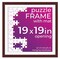 Brown Wood Puzzle Frame Kit with Glue Sheets, White Mat, Backing, UV Acrylic - Available in 20 Popular Sizes